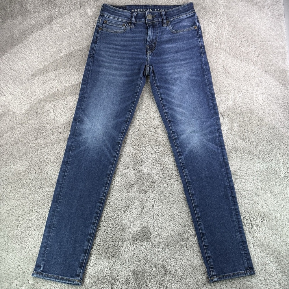 American Eagle AirFlex 360 Skinny Jeans Mens 28x30 Medium Wash Stretch Denim